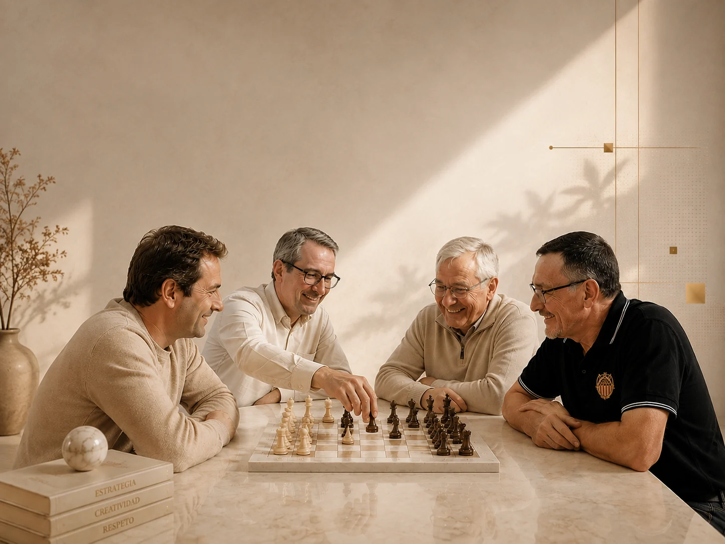 Imagen editorial provisional para la vida social del club: compartir partidas