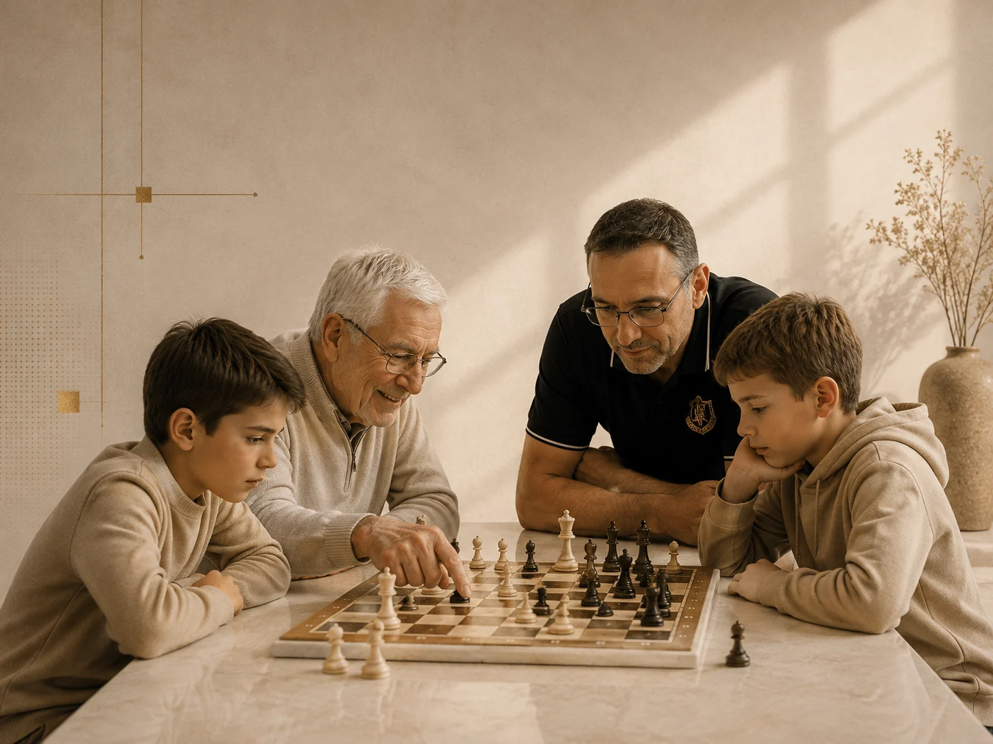 Imagen editorial provisional para la vida social del club: aprendizaje entre generaciones